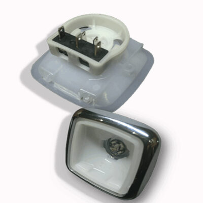 SWITCH BUTTON GPB1250 CHROME OPAL